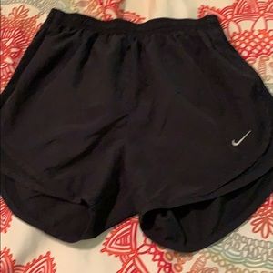 plain black nike shorts